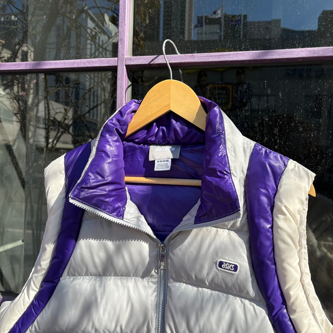 아식스 그레이 & 퍼플 다운 베스트 상품이미지4