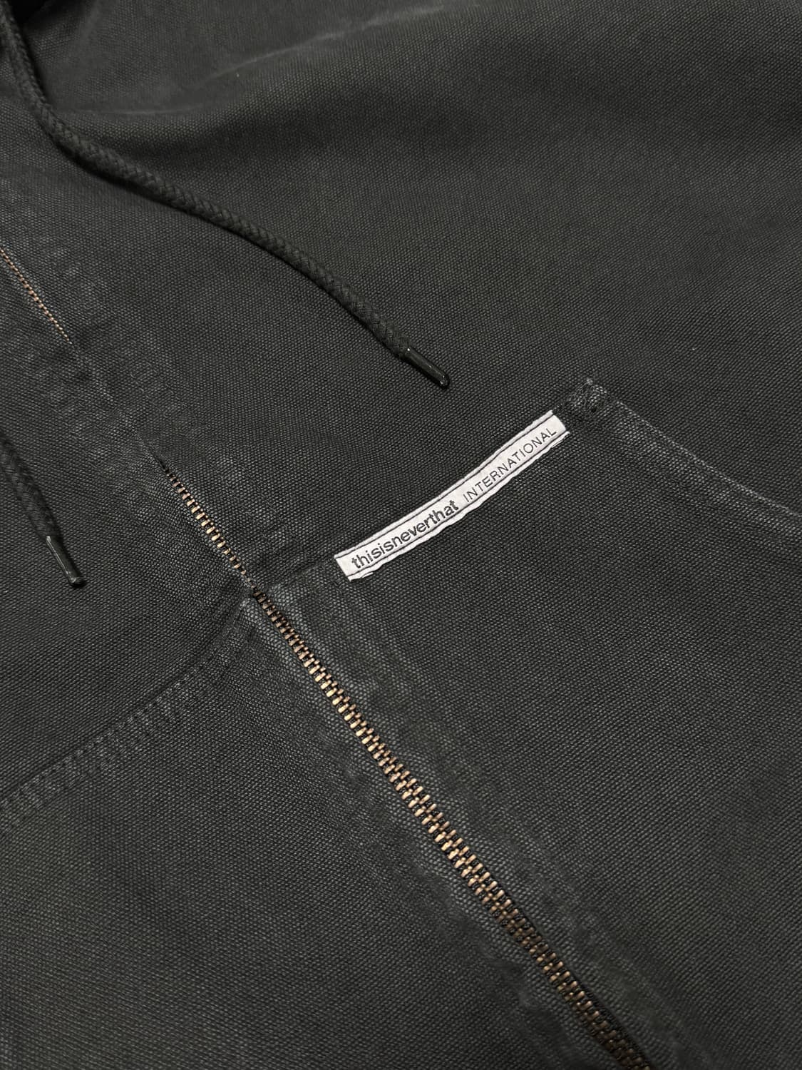 디스이즈네버댓 오버다이드 후디드 재킷 블랙 S 상품이미지4