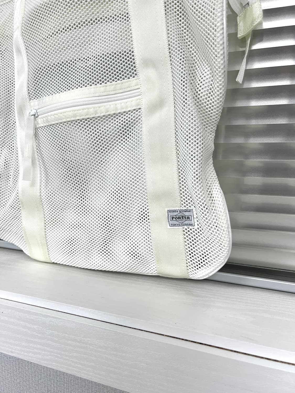PORTER - MESH SHOULDER TOTE BAG (White) 상품이미지8