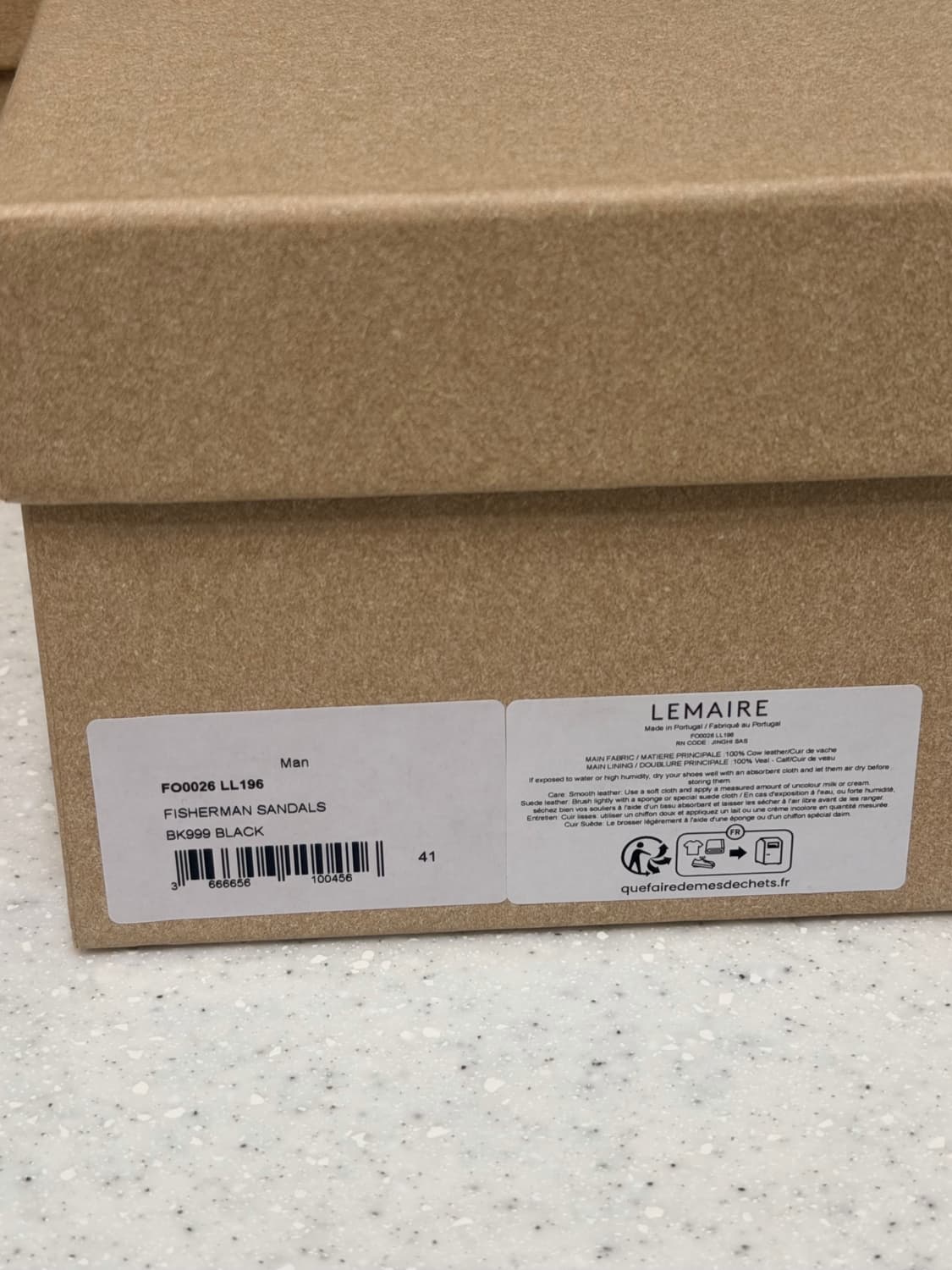 24ss 르메르 피셔맨 샌들 블랙 상품이미지6