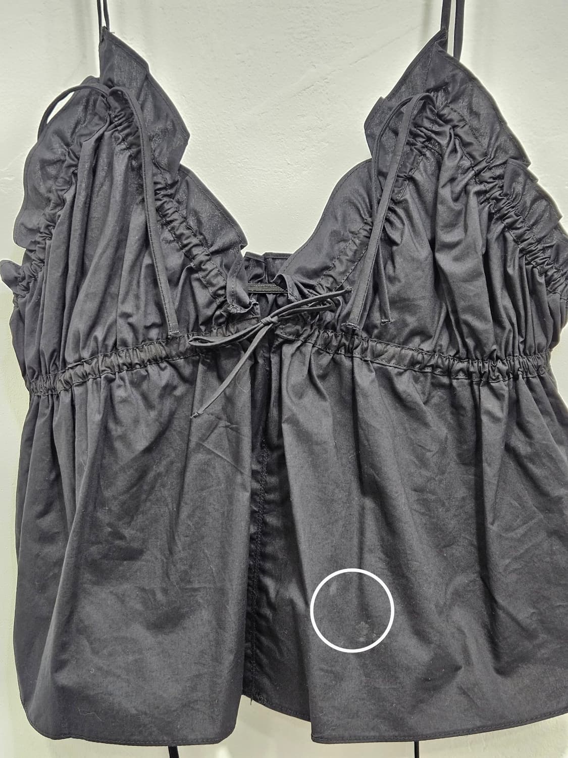 자라(ZARA) 프릴 밴딩 블랙 뷔스티에 M [새상품] 상품이미지7