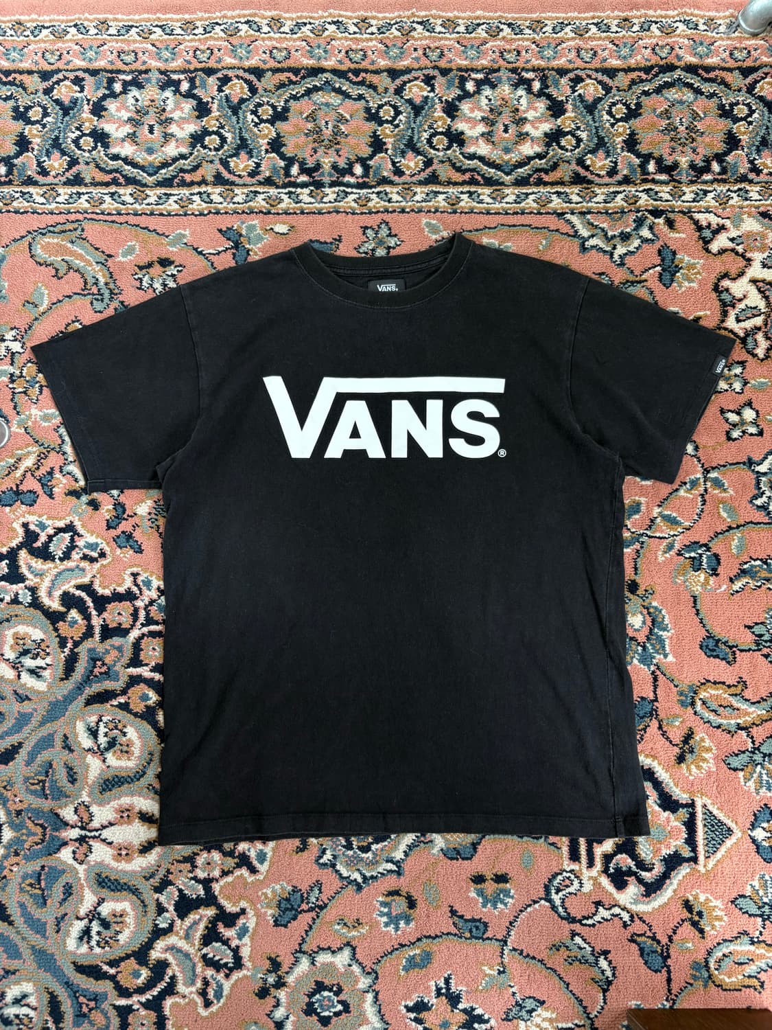 반스 VANS 프린팅 블랙 티셔츠 상품이미지1