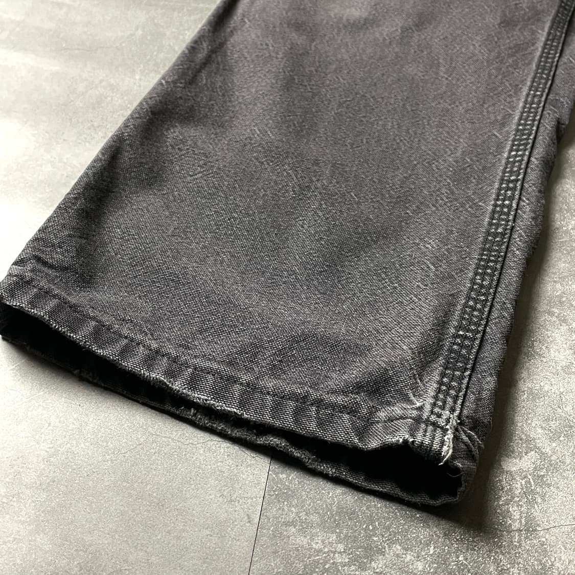 CARHARTT 칼하트 빈티지 차콜블랙 싱글니 워크팬츠 상품이미지5