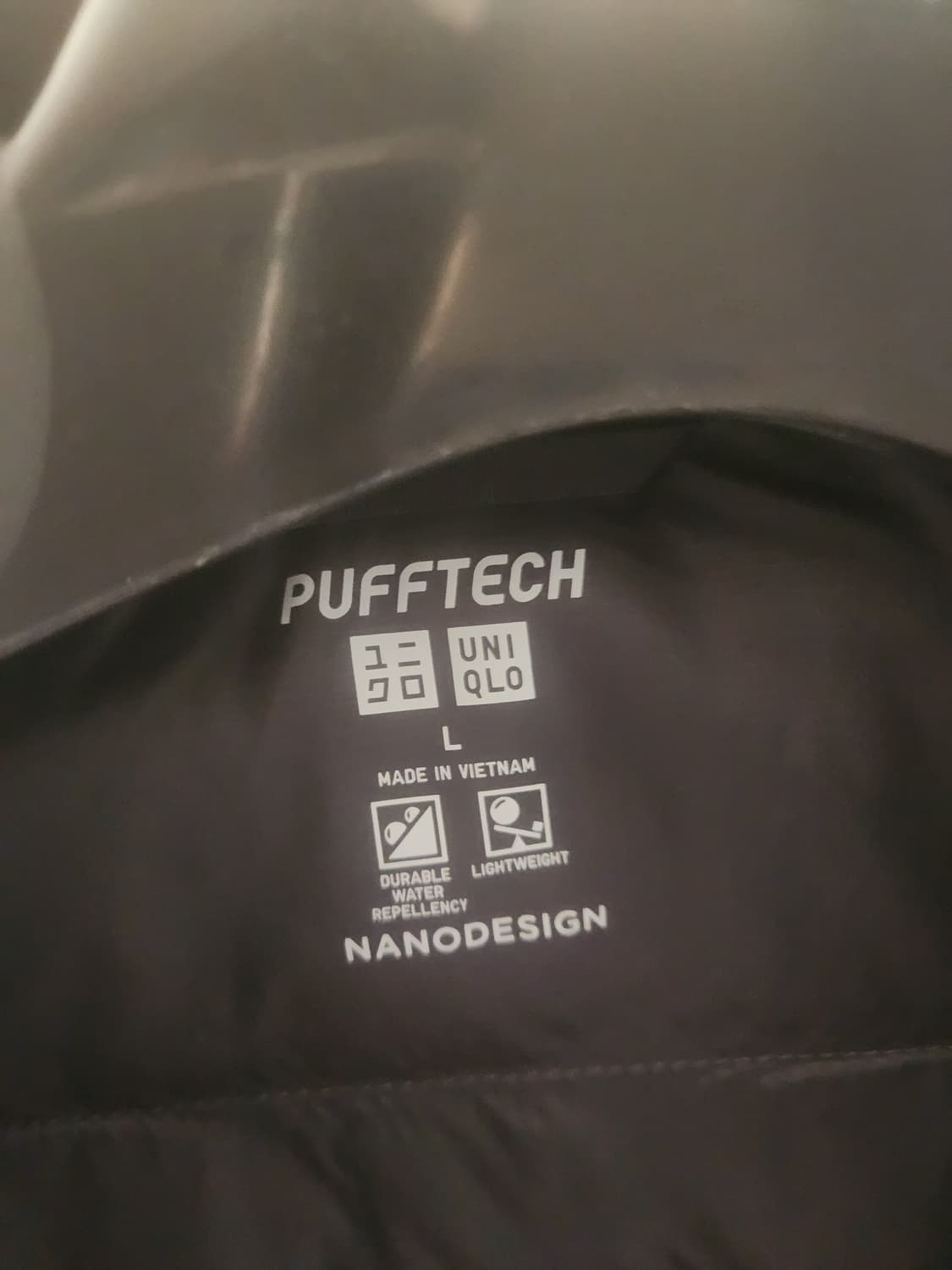 유니클로 퍼프테크 재킷 네이비 L 상품이미지3