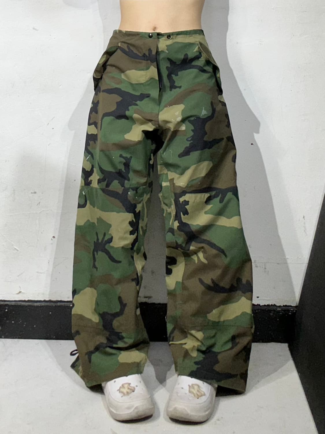 빈티지 카키 밀리터리 미군 카모 오버 트라우저 전투복 바지 미군 팬츠  상품이미지2