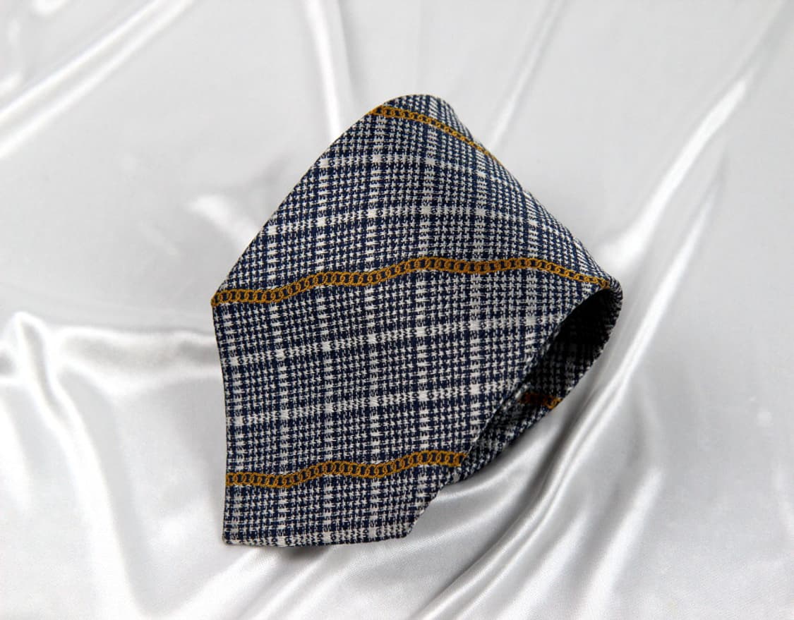 샤넬 9.2cm A+등급 샤넬 자수 체인 남자 명품 넥타이 상품이미지1