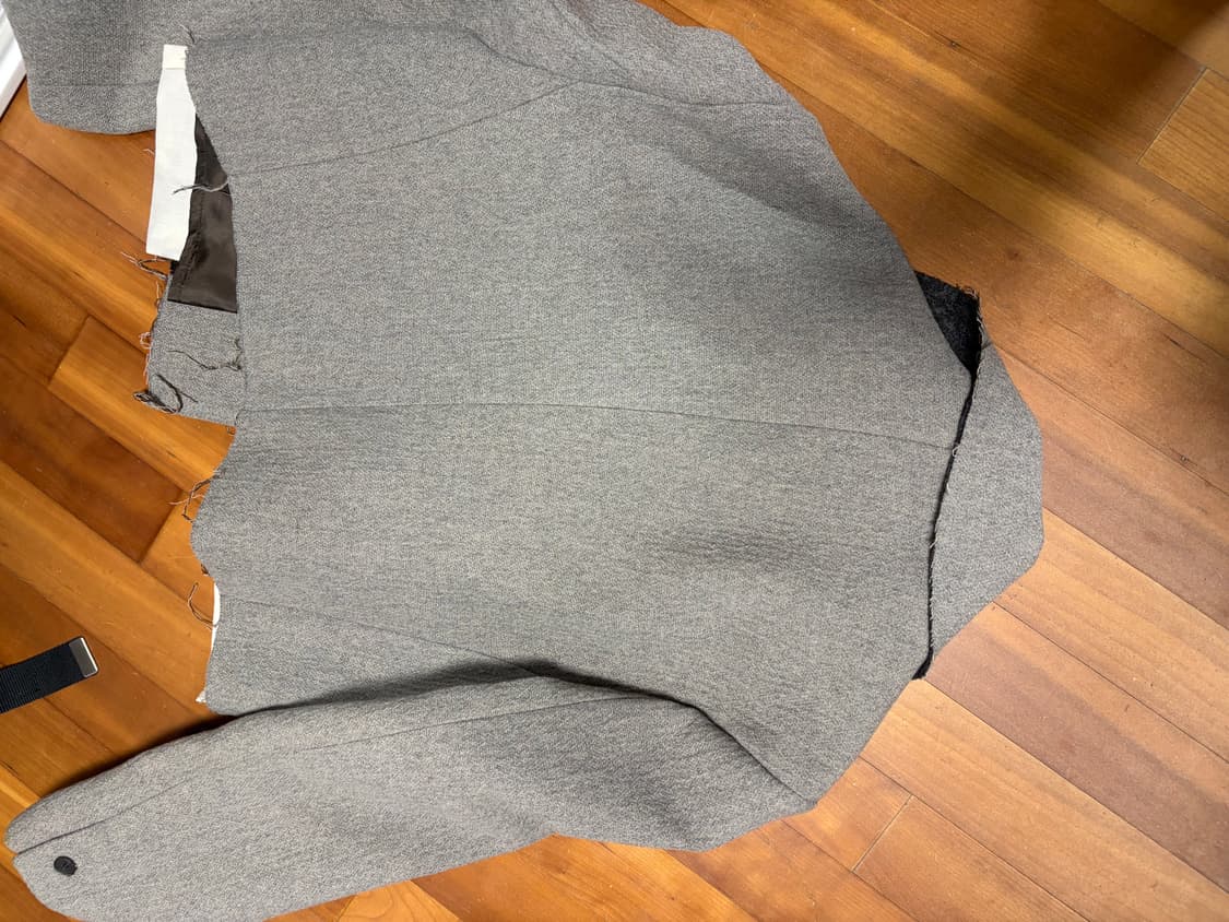 도지 크롭 데미지 자켓 상품이미지2