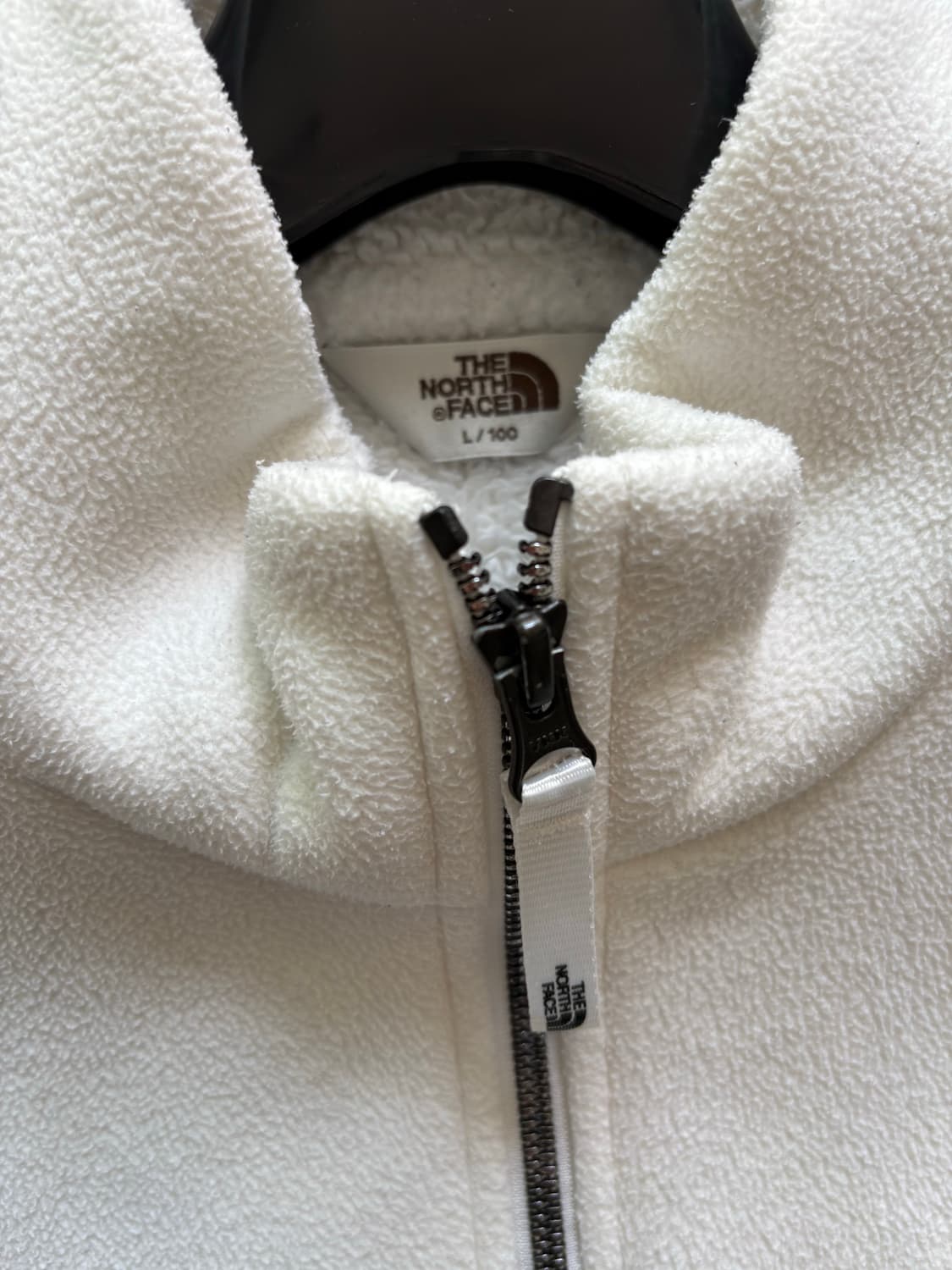 노스페이스 화이트 플리스 자켓 L(100) 상품이미지4