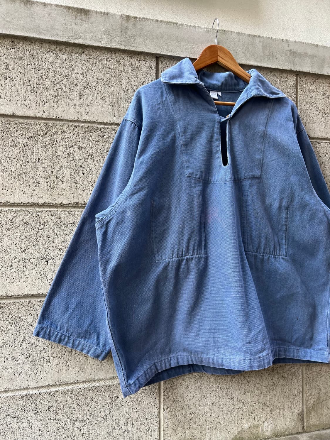 OLD VINTAGE LIGHT BLUE FRENCH 프렌치피셔맨스목자켓 상품이미지3