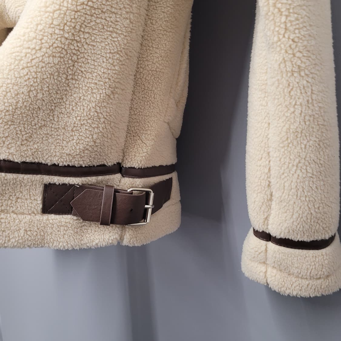 Muzak 무자크 여성 무스탕 베이지 상품이미지4