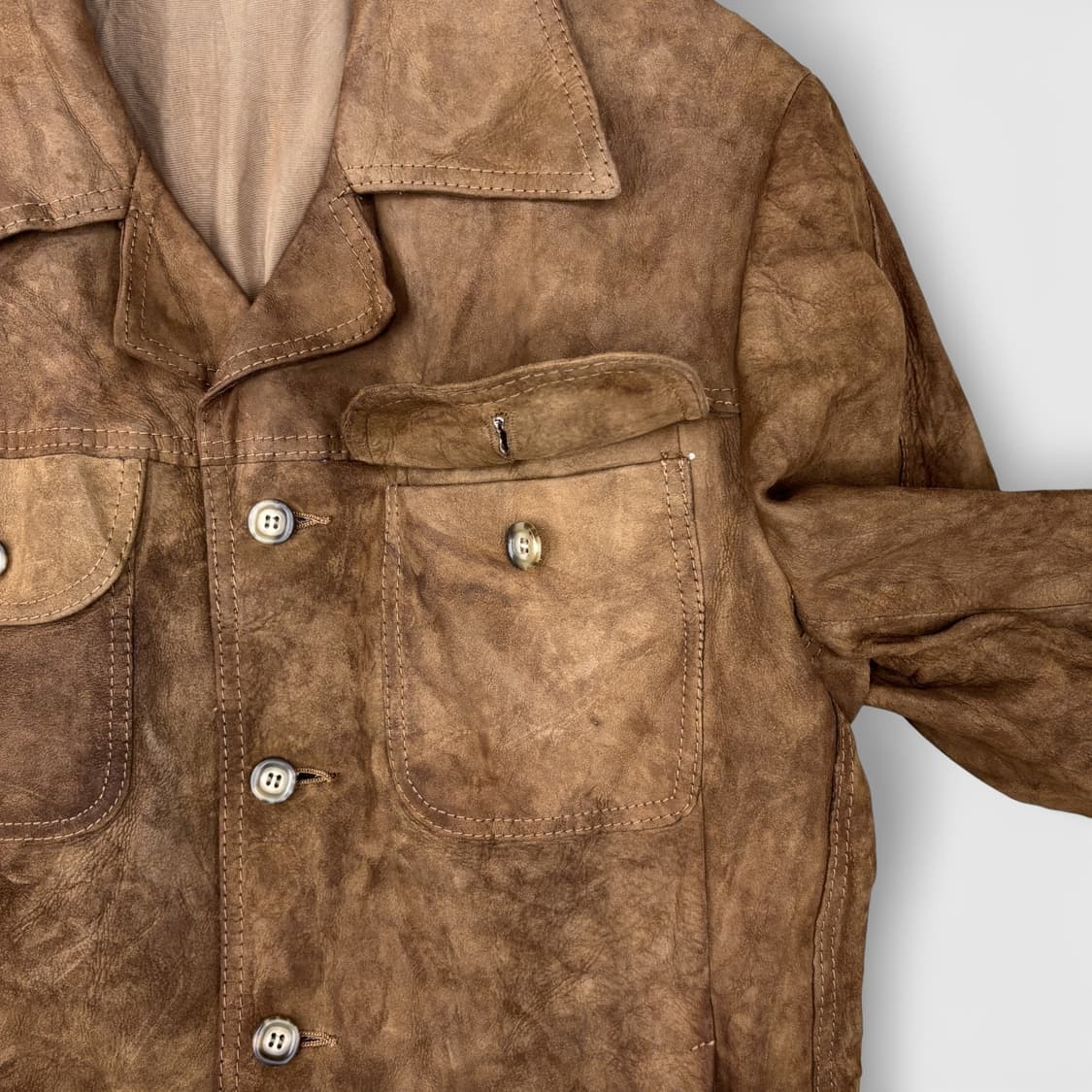 80's Echt Lammvelour 스웨이드 자켓 상품이미지4