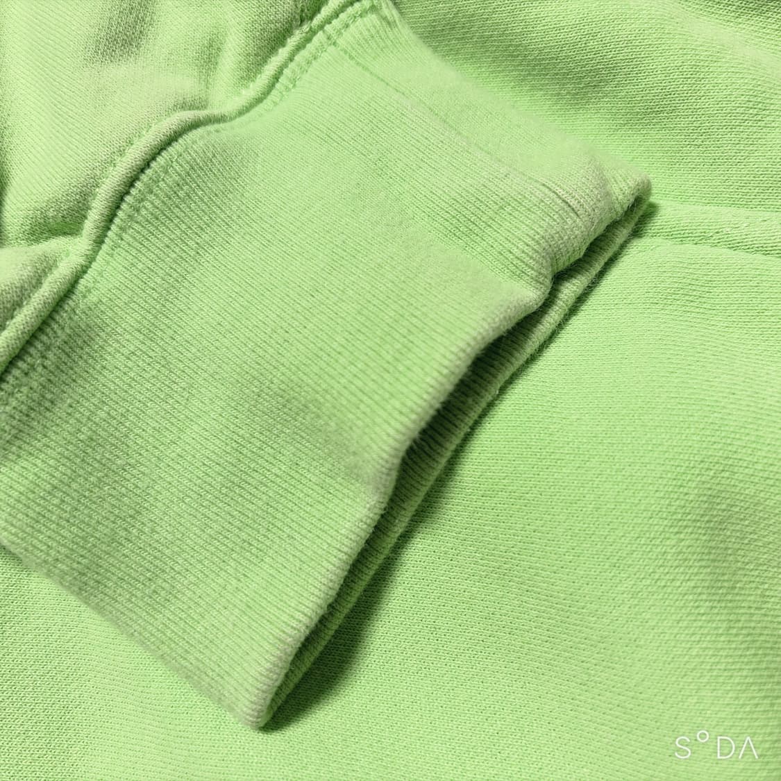 오프화이트 라임색 후드티 M~L 상품이미지8