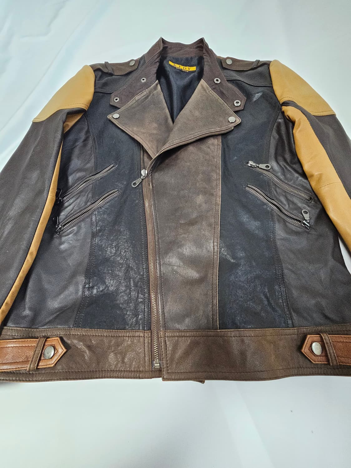 KEDY 리얼레더 램스킨 양가죽 레더자켓 가죽자켓 바이커 빈티지 100 상품이미지5