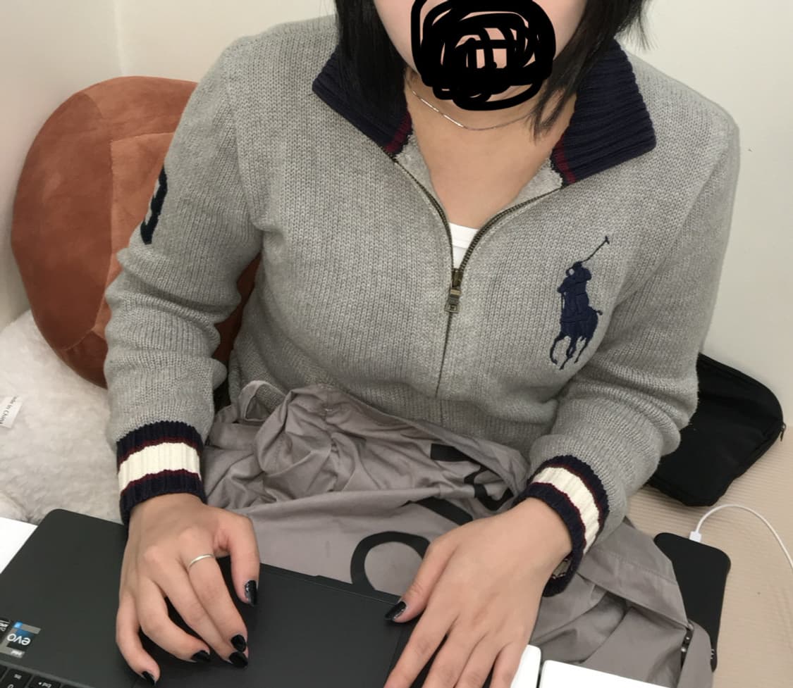 폴로 빅포니 니트 집업 상품이미지1