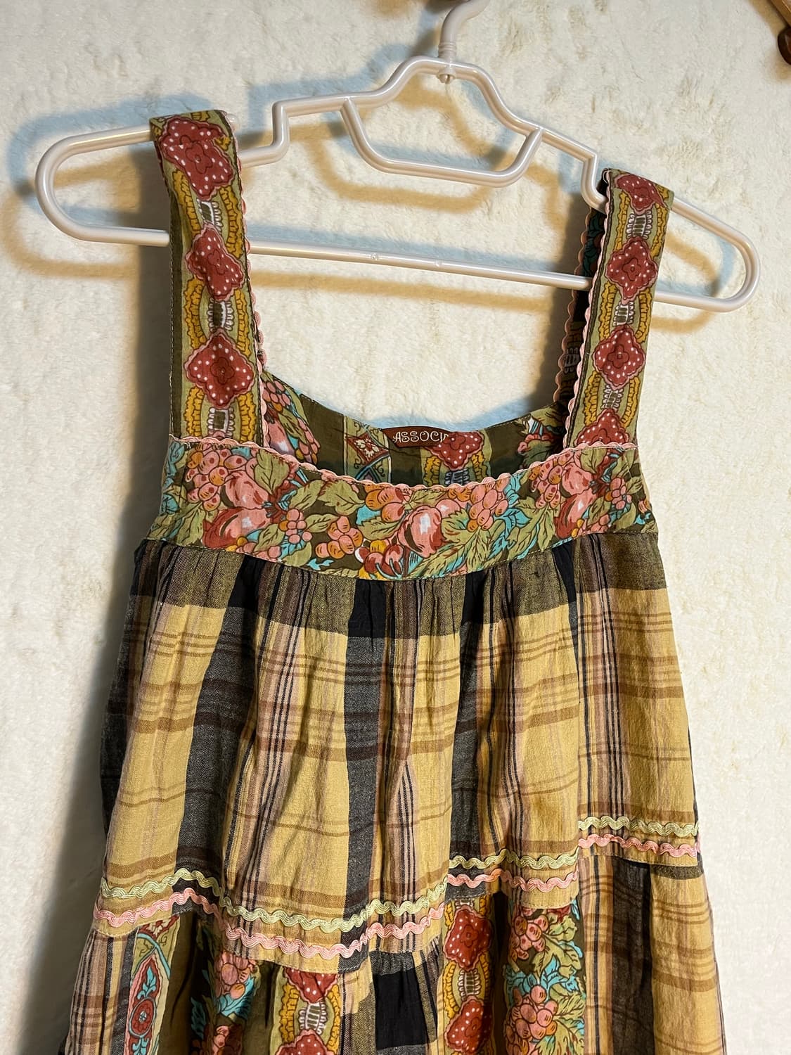 빈티지 모리걸 히피 패치 레이스 원피스 상품이미지3