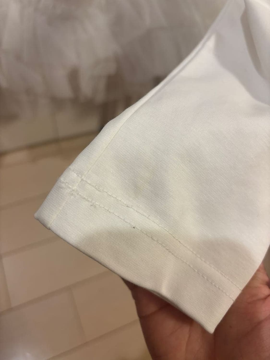 꼼데가르송 느와케이니노미야 Noir Kei Ninomiya 화이트 튤 탑 상품이미지5