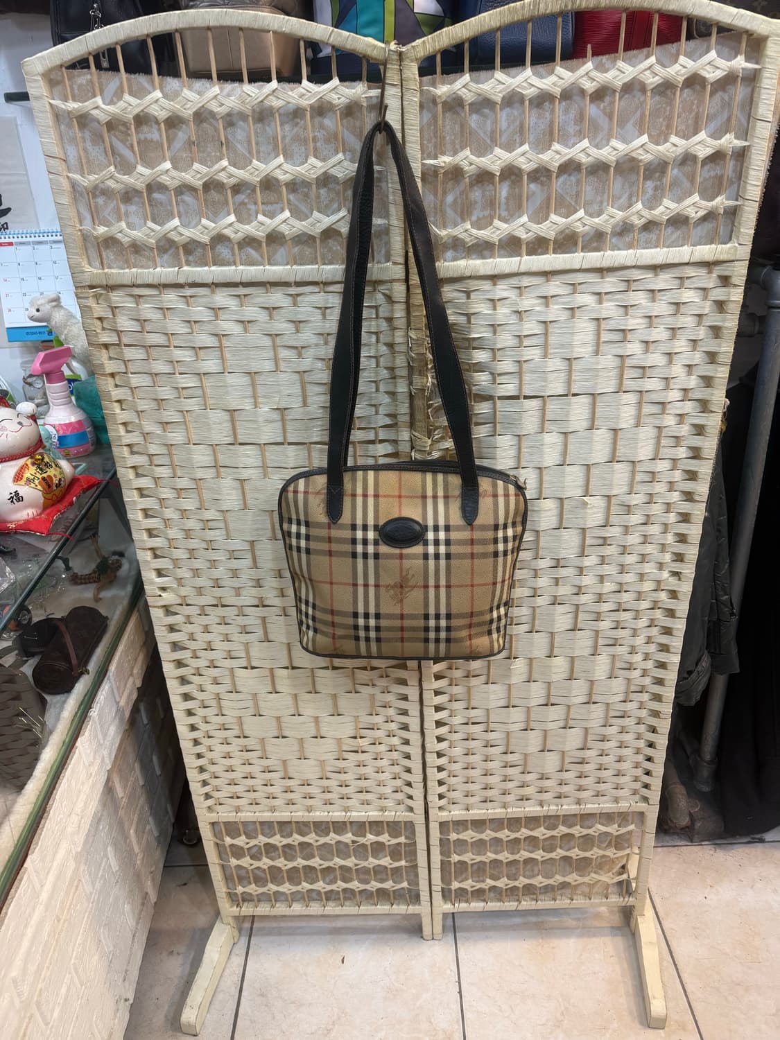 정품 버버리 노바체크 빈티지 쇼퍼백 팝니다 상품이미지1