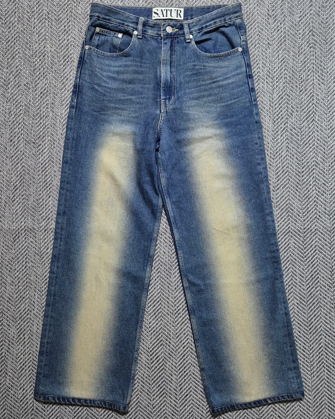 세터 브루클린 뉴트로 와이드 워시드 데님 팬츠 레트로 블루 S 상품이미지1