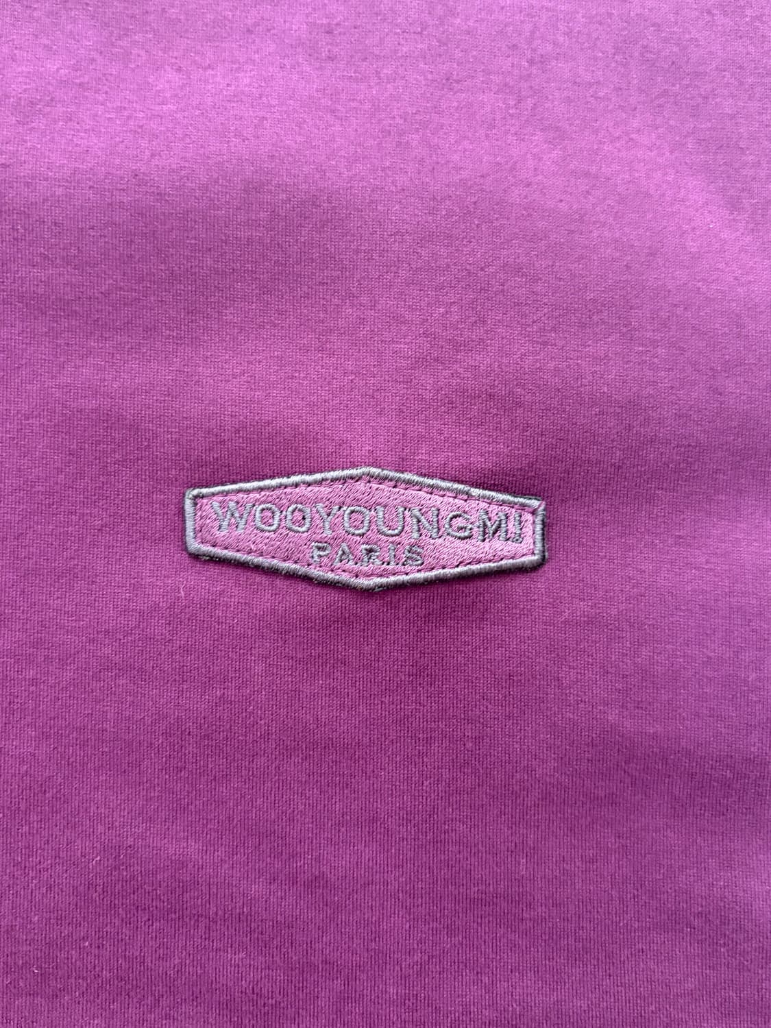 우영미 백로고 티셔츠 퍼플 (44) 상품이미지4