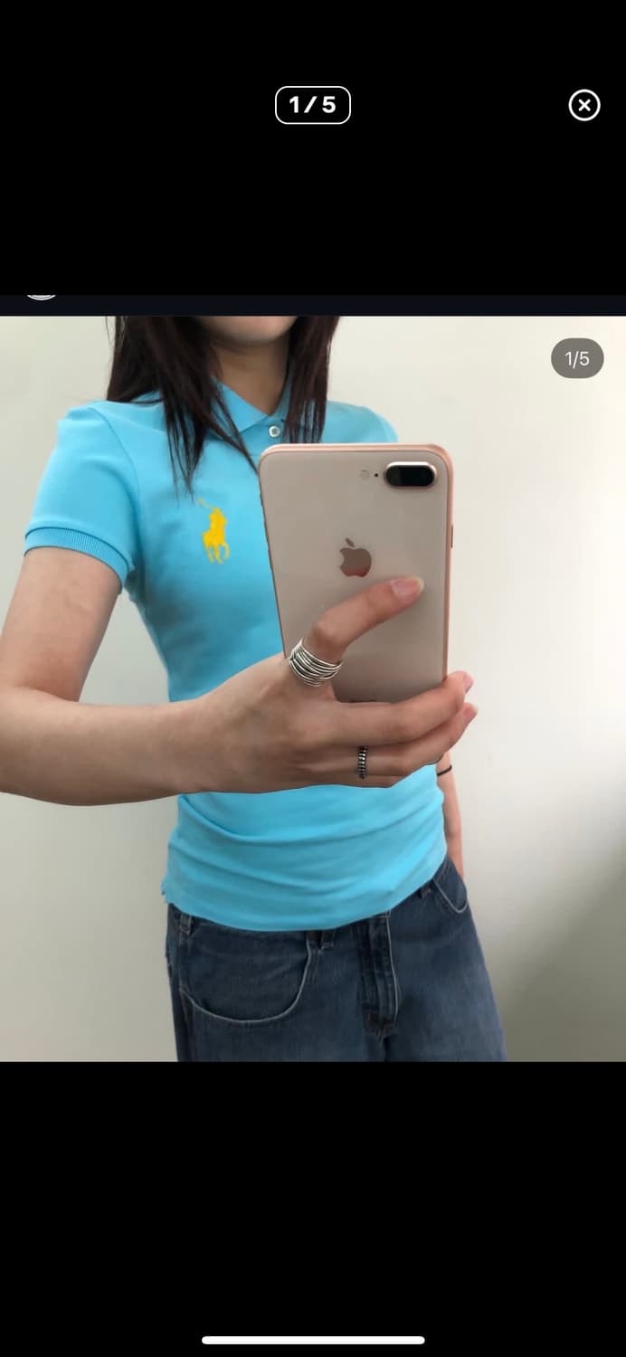 폴로 빅포니 스카이블루 피케이 반팔 pk 카라티 상품이미지1