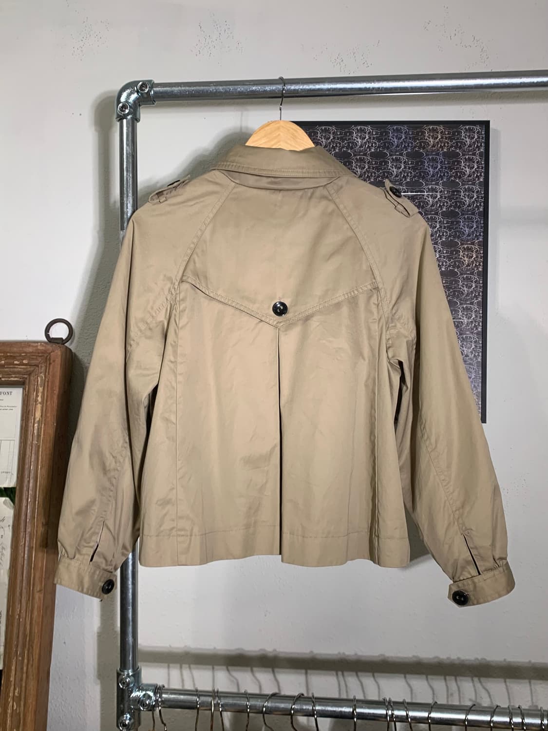 빔즈보이 플라워 프린팅 건플랩 크롭자켓 상품이미지8