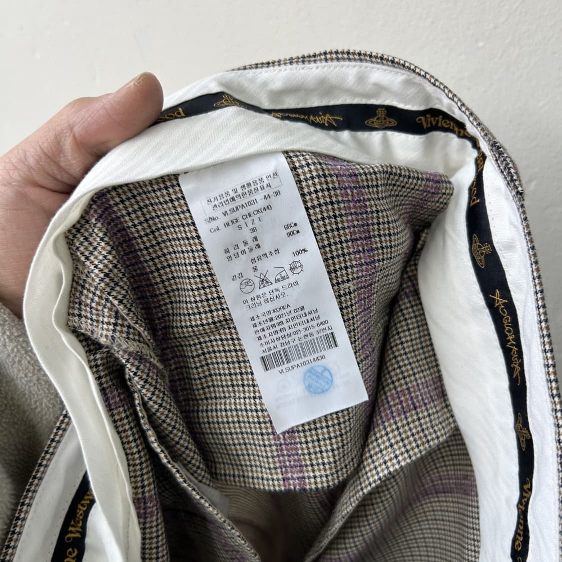 16314 - 비비안 웨스트우드 투피스 수트 울 셋업 (38) 상품이미지10