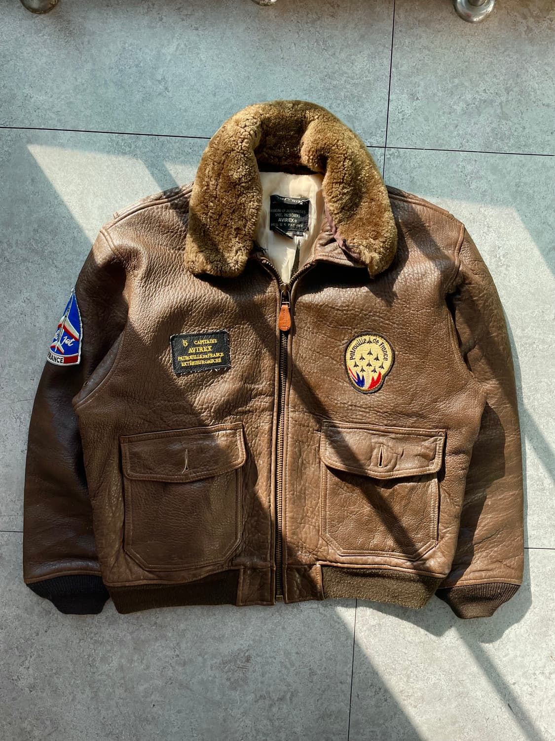 아비렉스g1 프랑스 곡예비행단 플라이트자켓 상품이미지4