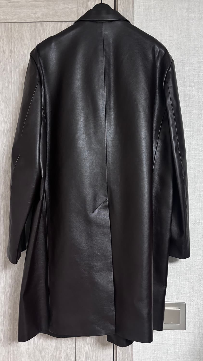 AMOMENTO 아모멘토 레더 롱 자켓 재킷 LEATHER LONG JA 상품이미지10