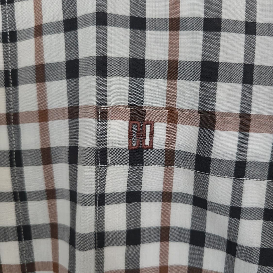 닥스 DAKS 체크 반팔 셔츠 105 상품이미지3