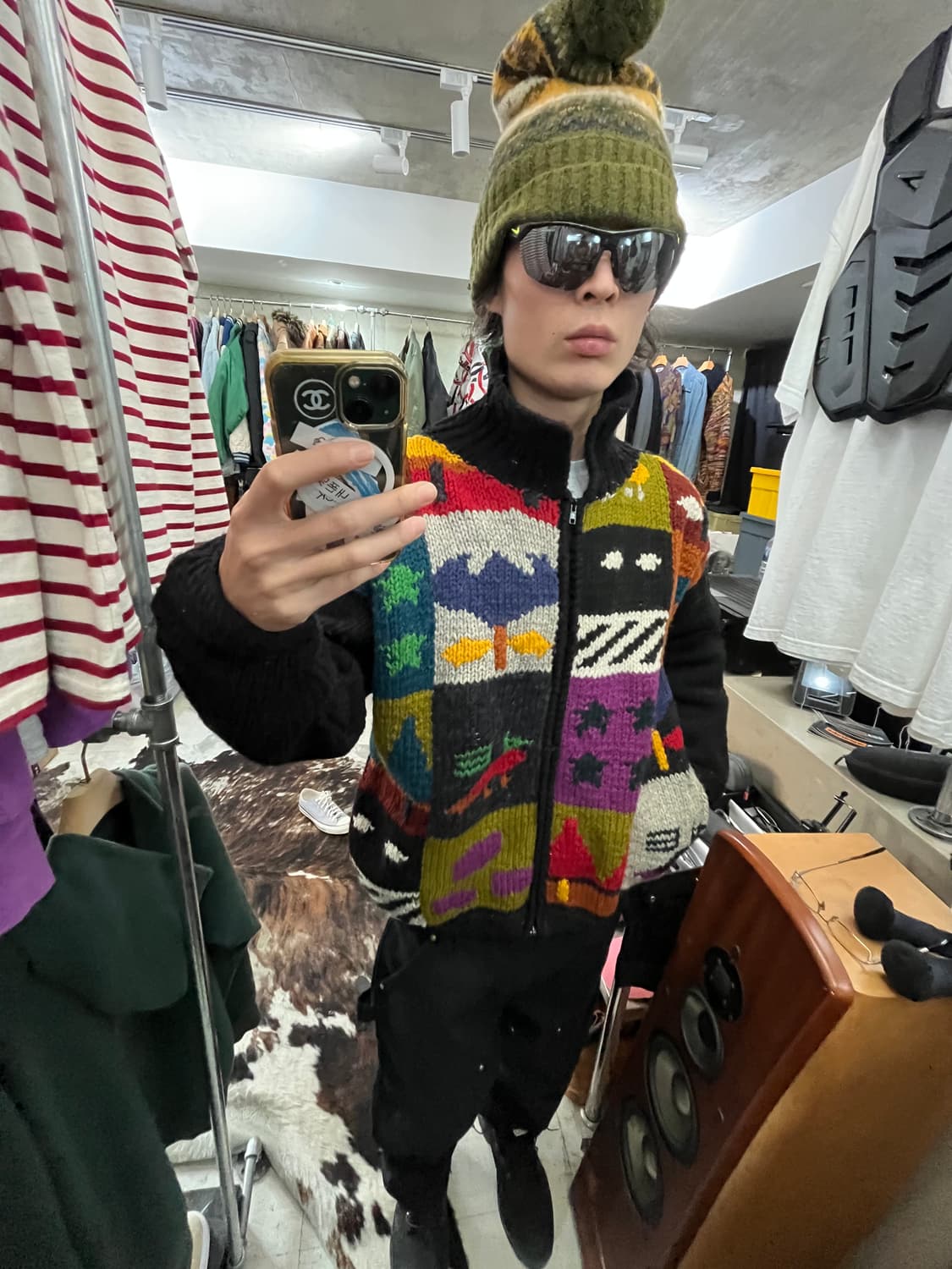 80s VINTAGE KNIT ZIP-UP 상품이미지10