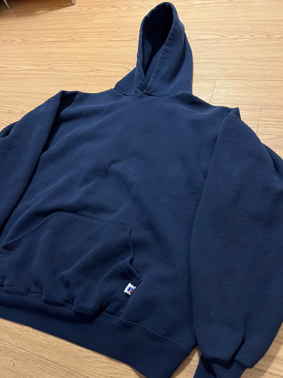 90s U.S.A 러셀 빈티지 후디 네이비 XXL 상품이미지2
