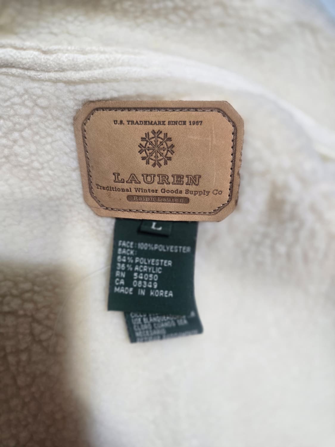 랄프 로렌(Lauren Ralph Lauren) 세무 플리스 베스트 상품이미지3