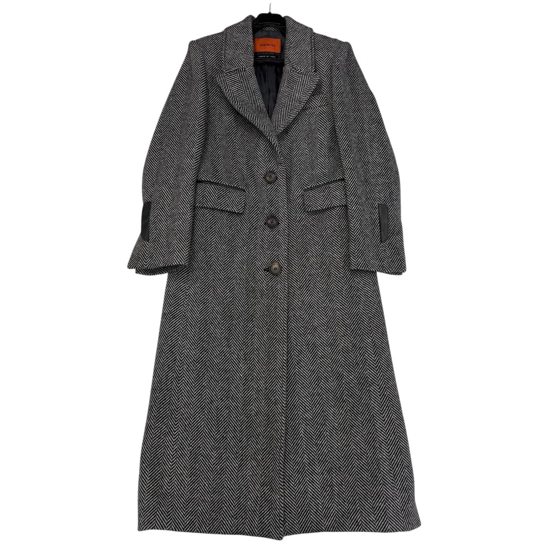 데뮤즈 헤링본 퓨어 울 코트 상품이미지1