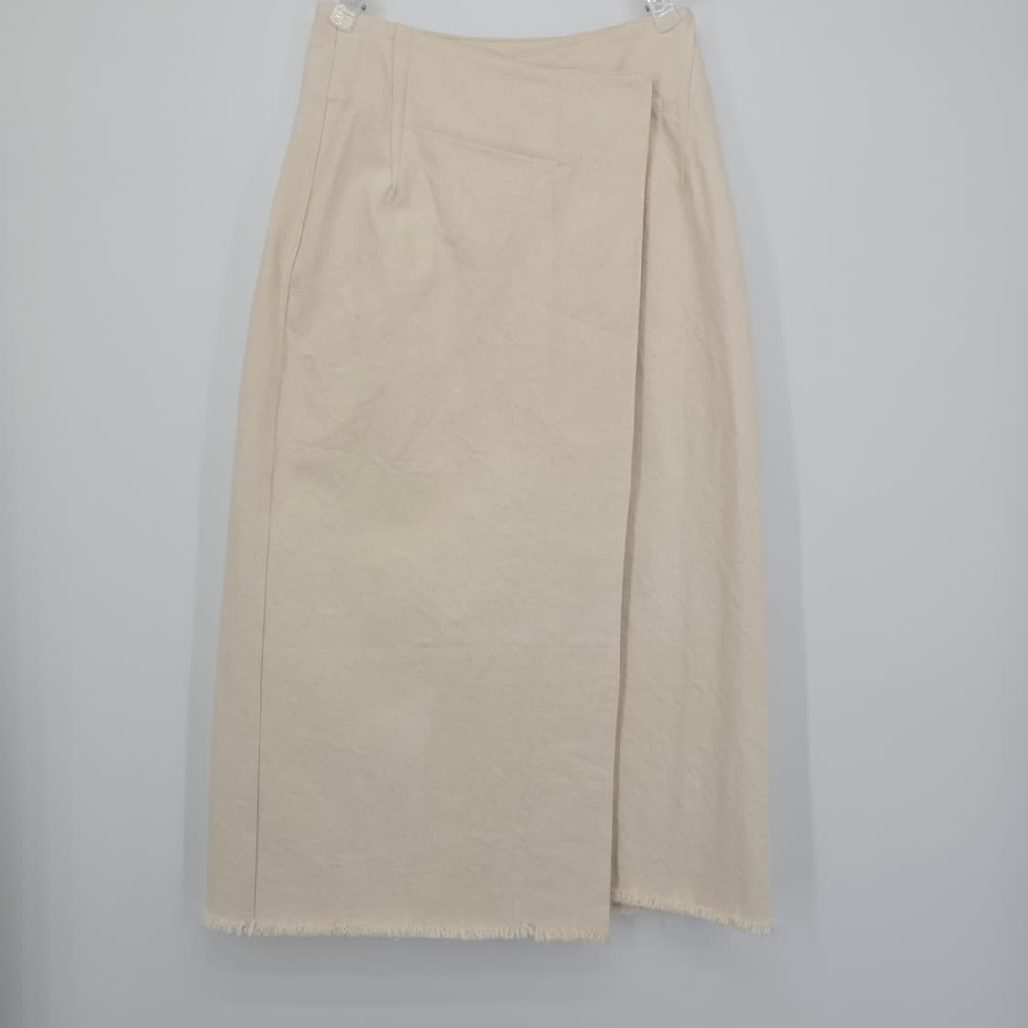 DIVE 베이지 랩 스커트 미디 청스커트 S 상품이미지10