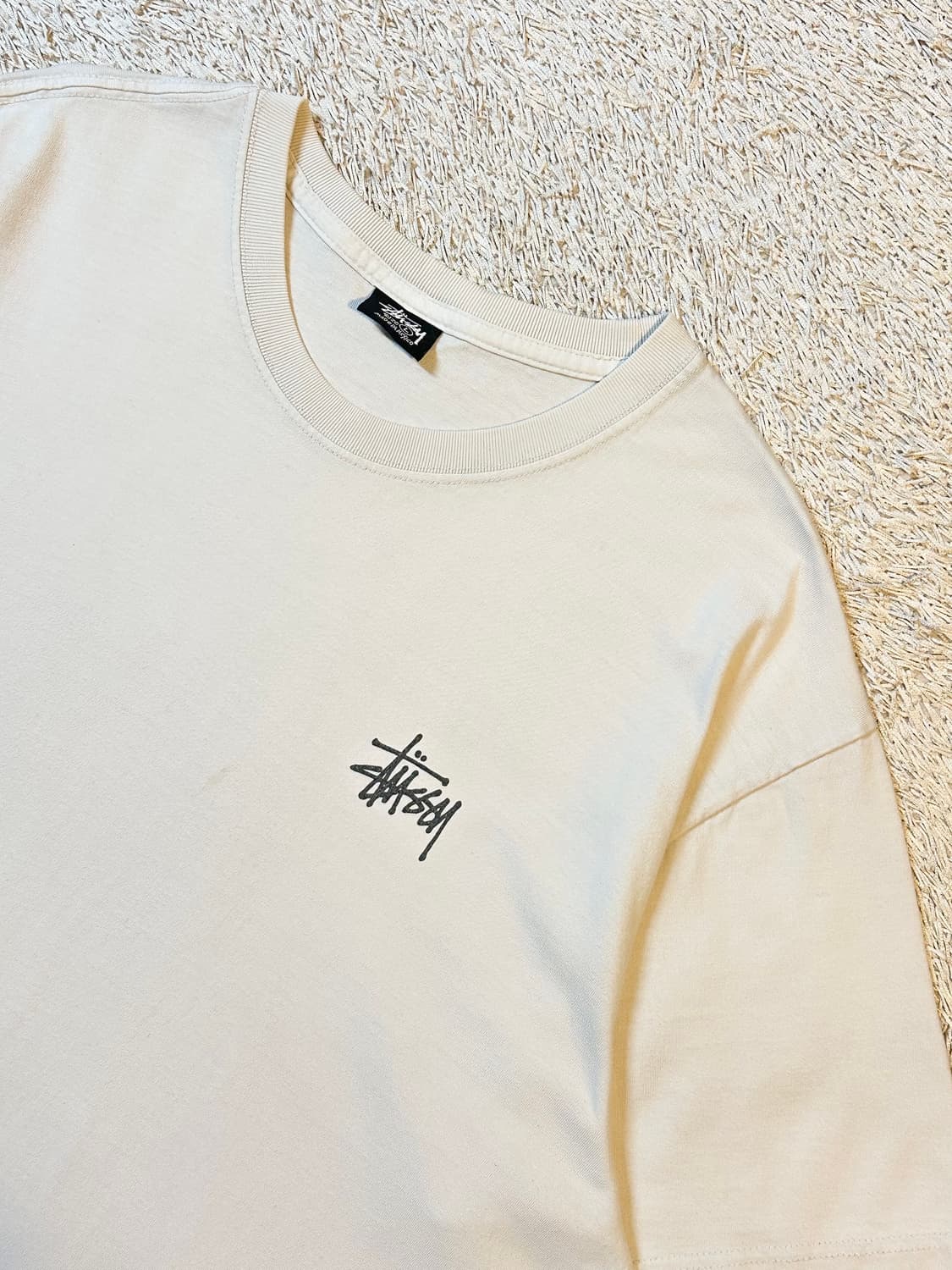 스투시 STUSSY 베이직 로고 반팔 티셔츠 화이트 상품이미지3