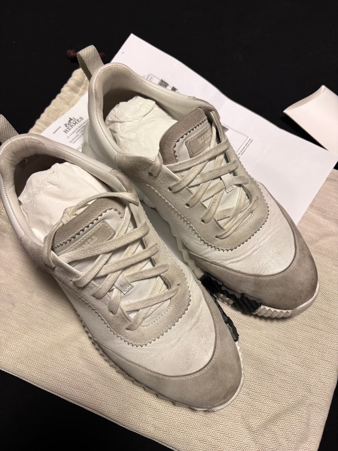 에르메스 남성 바운싱 레더 스니커즈 42.5 상품이미지3