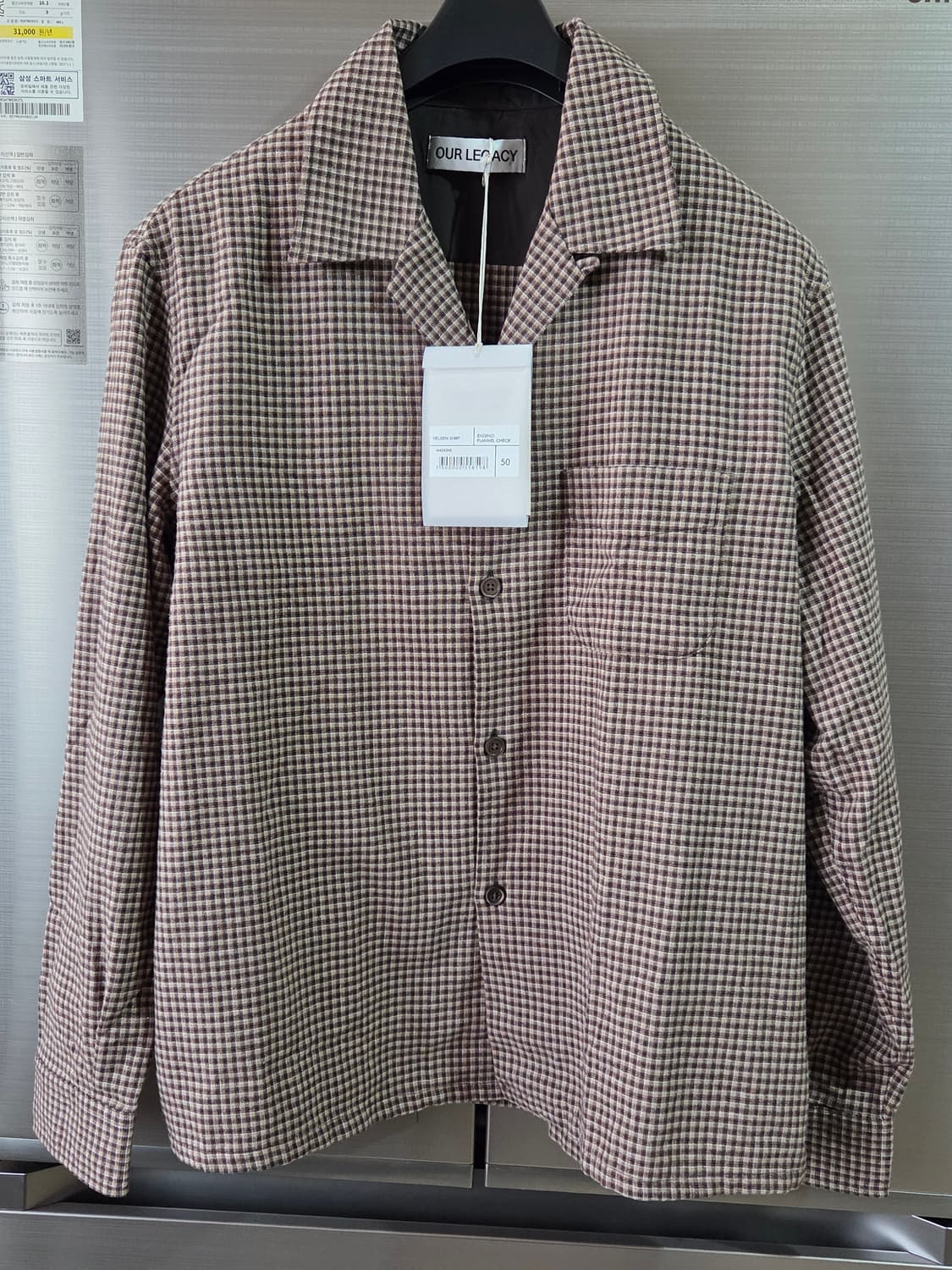 아워레가시 휴젠 셔츠 엔디노 플란넬 체크 사이즈50 상품이미지2