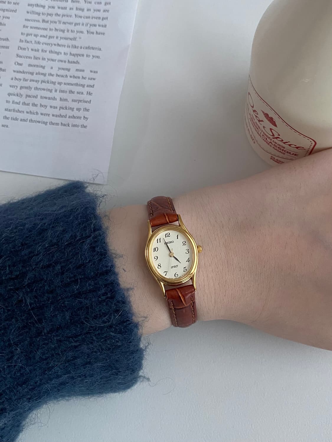 Seiko 세이코 spirit 스피릿 오벌 쿼츠 골드 상품이미지8