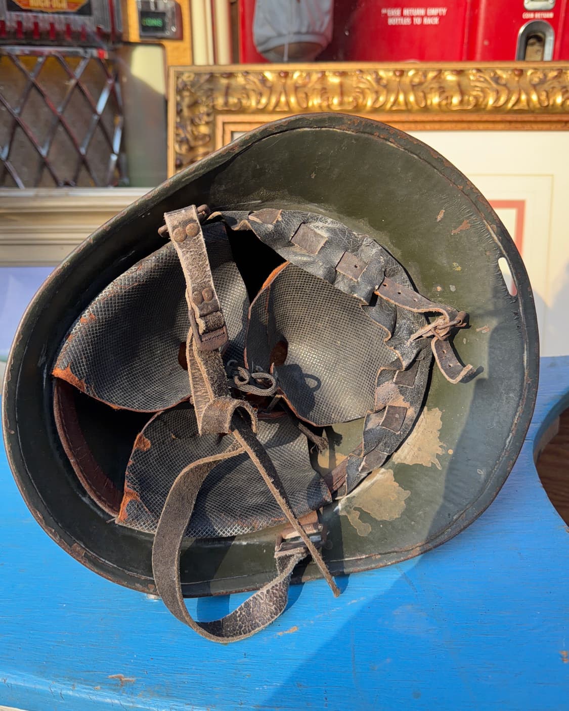 빈티지 소품 1950년 WWII 네덜란드군 M34 철모 상품이미지7