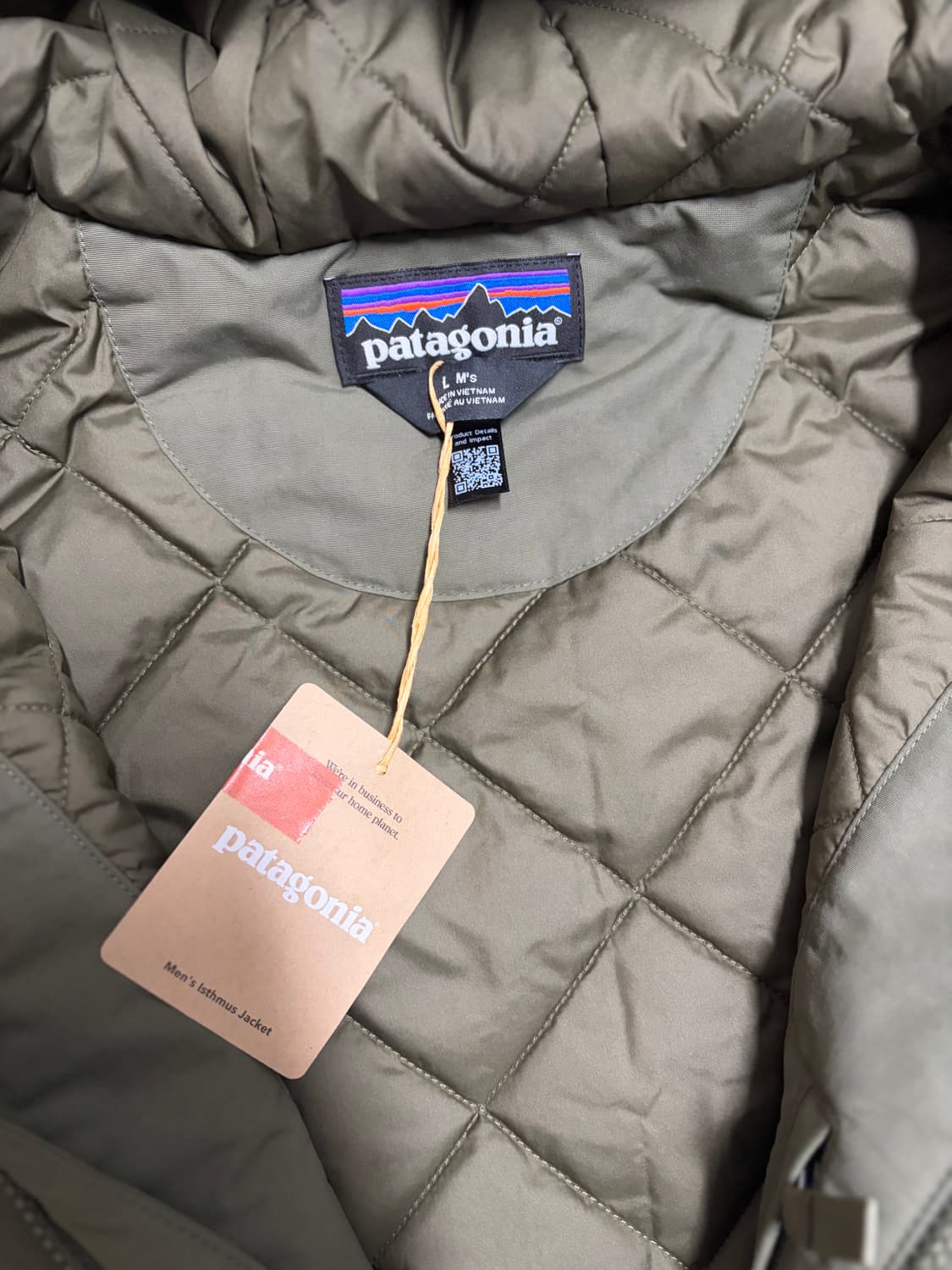 파타고니아 이스머스 자켓 L 카키 상품이미지4