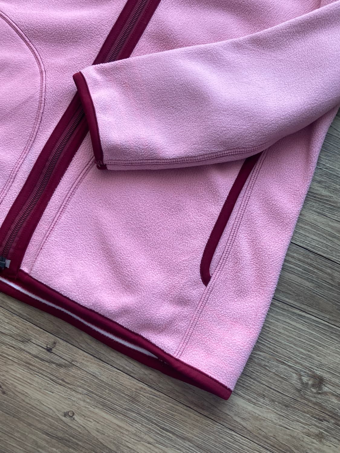 일본 유니클로 리버시블 딸기우유 땡땡이 도트 플리스 후리스 상품이미지6