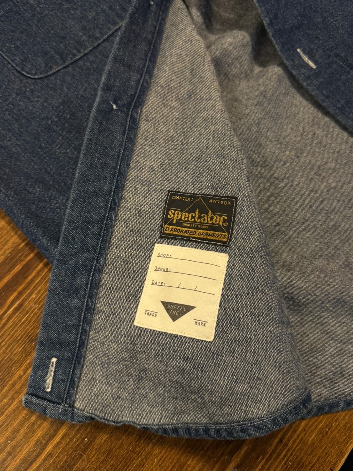 스펙테이터 데님 셔츠 100 상품이미지9