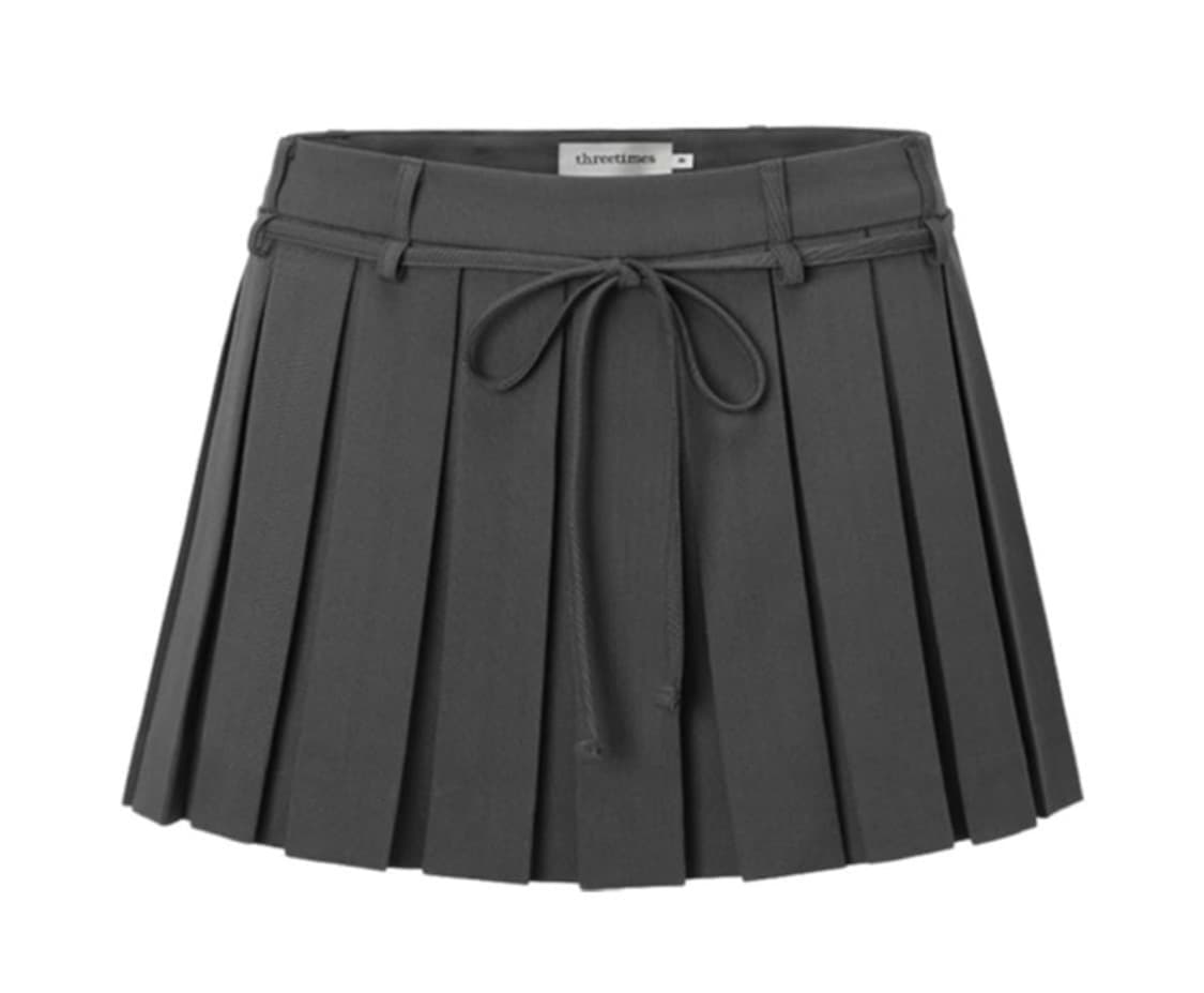 쓰리타임즈 치어리 스커트 치마 그레이 xs 상품이미지1