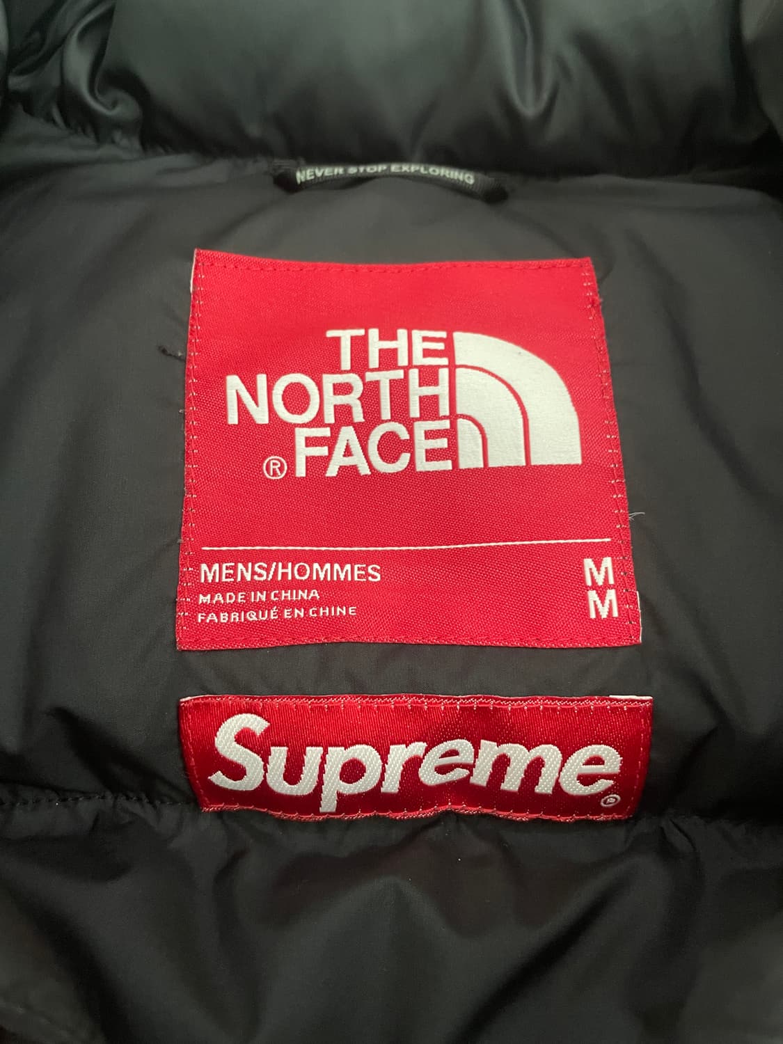 슈프림 노스페이스 15fw 레터링 눕시 레드 상품이미지3