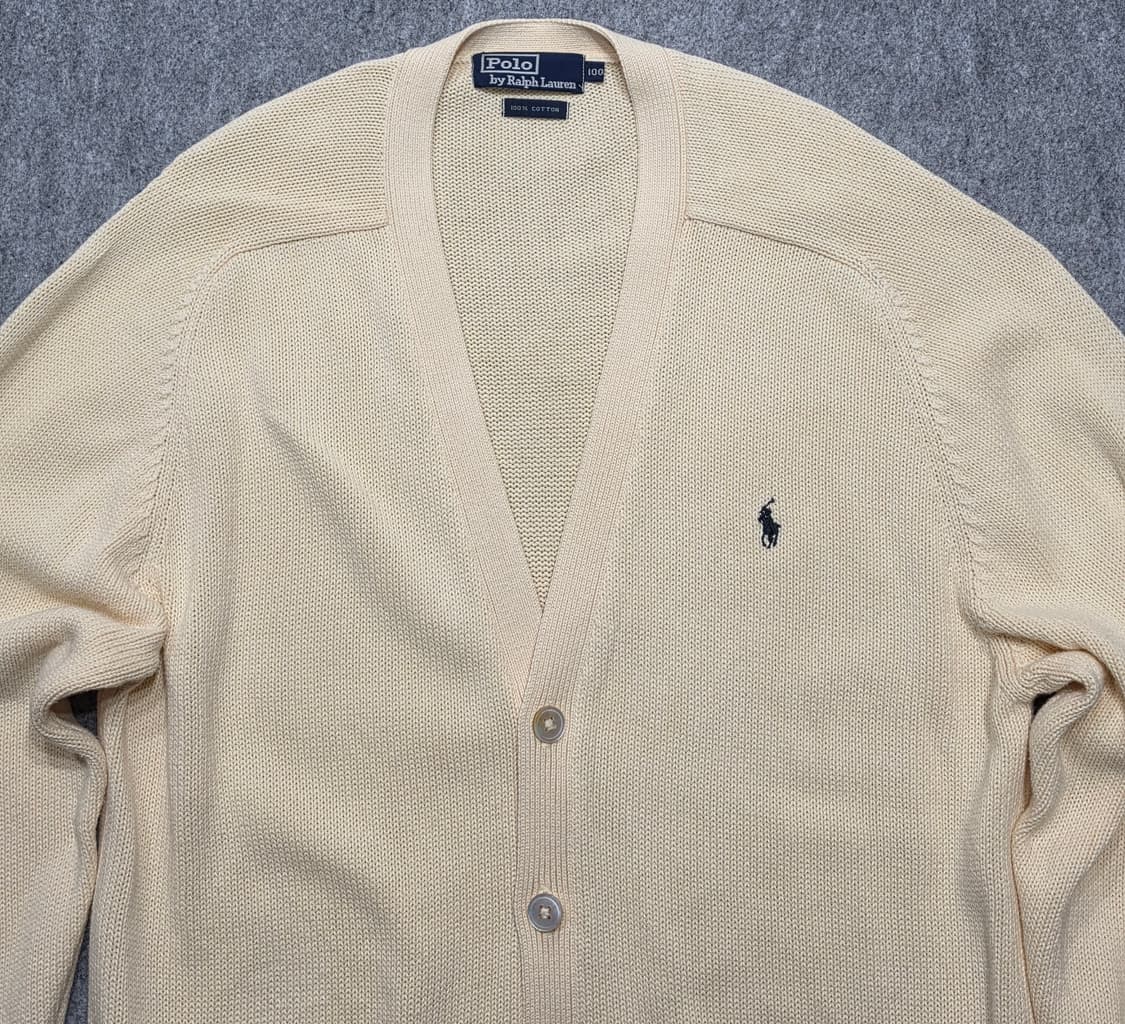 폴로 랄프로렌 90s 코튼 니트 포켓 가디건 100 상품이미지3