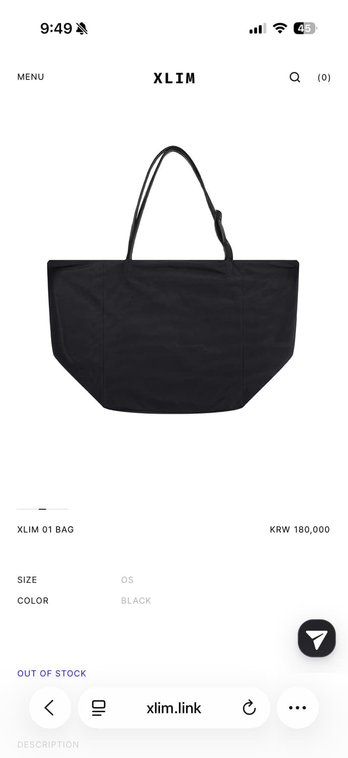 XLIM 01 BAG BLACK 상품이미지4