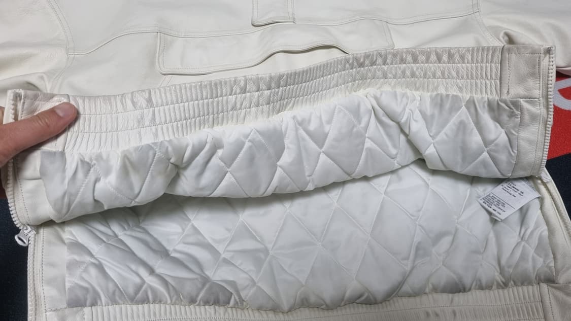 [L] 슈프림 x 나이키 레더 아노락 화이트 - 19FW 슈프림 아노락 상품이미지5