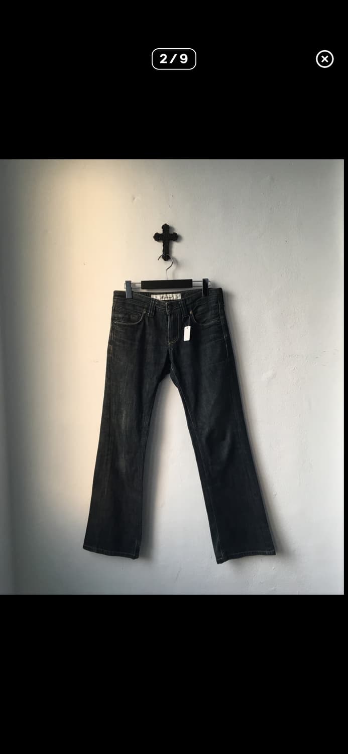 로우라이즈 흑청데님 진  상품이미지2