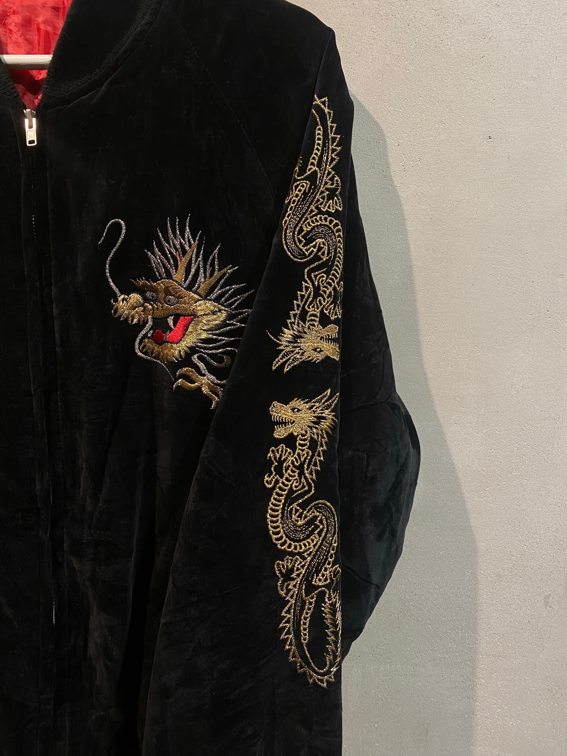 일본 빈티지 스카잔 벨벳 점퍼 상품이미지3