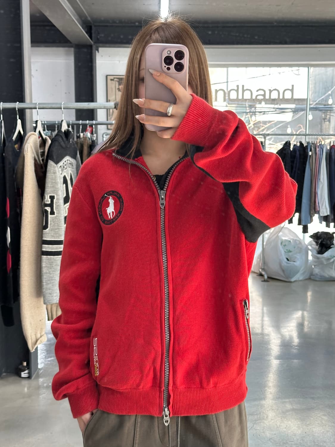 폴로랄프로렌 빅포니 레이싱 카약 투웨이니트집업 상품이미지3